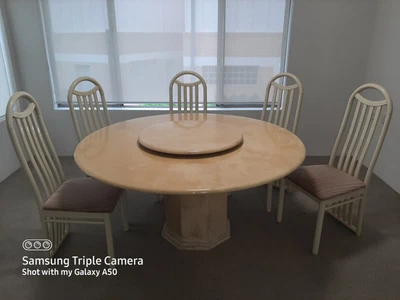 $210 • Buy Marble Dining Room Table And Chairs