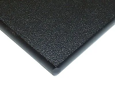 Black Marine Board HDPE Polyethylene Plastic Sheet 1/2  X 12  X 24   Textured • $35.65