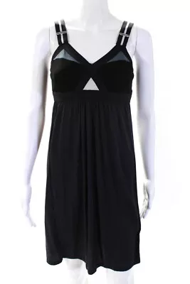 VPL Womens Sleeveless V Neck High Waist Dress Black Size 8 • $34.01