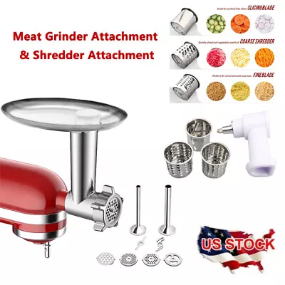 Meat Grinder Attachment&Vegetable Shredder Attachment For KitchenAid Stand Mixer • $65.99