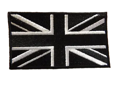 £2.95 • Buy Black Union Jack British Patriotic Flag Army Forces Iron Sew On Jeans Clothes Uk