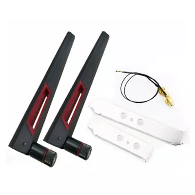 2X8Dbi Dual Band M.2 IPEX MHF4 U.Fl Cable To RP-SMA Pigtail WiFi Antenna6771 • $11.74