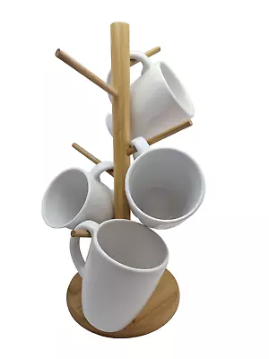 Mug Tree Cup Holder Kitchen Mug Holder For Coffee Mugs & Tea Cups 6 Mugs Rack • £99.99