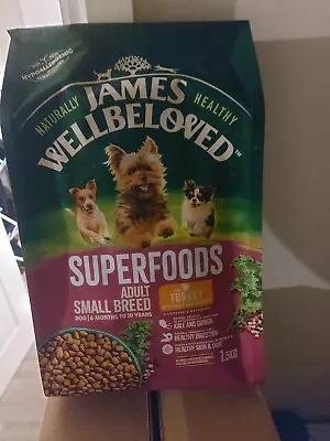 James Wellbeloved Superfood Small Breed Dog Food Turkey Kale And Quinoa 1.5kg • £7.49