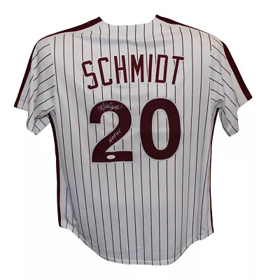 Mike Schmidt Autographed Phillies White Mitchell & Ness Jersey HOF JSA 28913 • $469.99