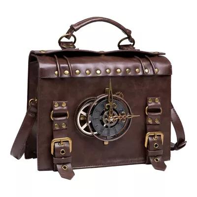 Unisex Steampunk Handbag Shoulder Bag Leather Bag Punk Shoulder Bag • $44.99