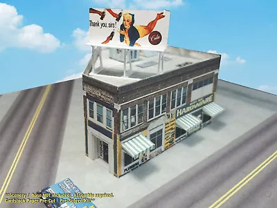 $10.37 • Buy Z Scale Building - Hardware Store -  PRE-CUT Card Stock (PAPER) Kit  BBZ1