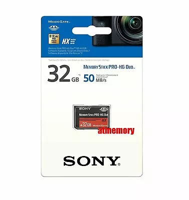 Genuine Sony 32GB 32 G Memory Stick MS Pro HG Duo HX HD Video PSP Retail 50MB/s • $84.95