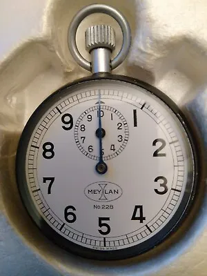 Vintage Swiss Made Meylan No. 228 Stopwatch With Case In Great Condition  • $55