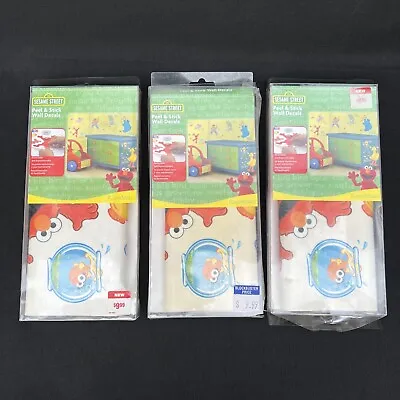 Set/3 RoomMates Sesame Street Elmo & Ernie Removable Peel And Stick Wall Decals • $24.94