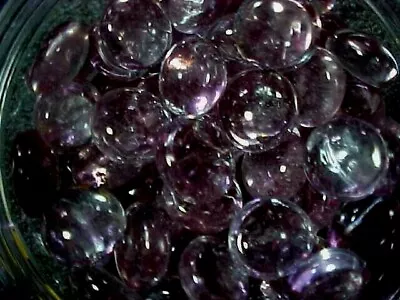 50 Pcs Pink Lilac  Mix Flat Glass Marbles Gems Vase Fillers Mosaic Tiles $5.99 • $5.99