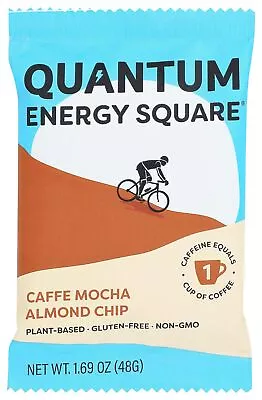 Quantum Energy Squares  Energy Bar Caffe Mocha Almond Chip   1.69 Oz • $2.63