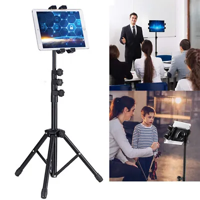 3 Sections Retractable Tablet Tripod Floor Stand For 12.9  Ipad Iphone Live Show • £16.96