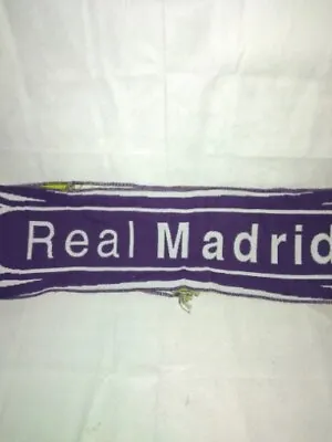 Real Madrid Soccer/ Football Scarf Purple In Color  58 Inches Long   7 Inch Wide • $14.99