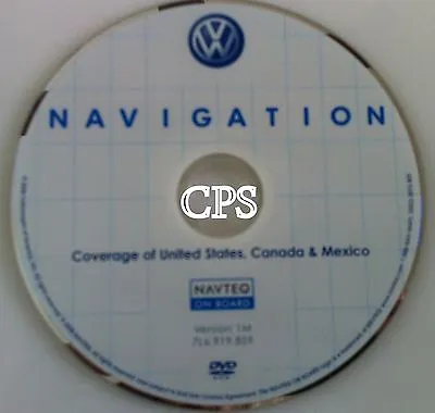 Only 2009 Volkswagen Eos GLI GTI CC Tiguan RNS-510 Navigation DVD Map US Canada • $38.88