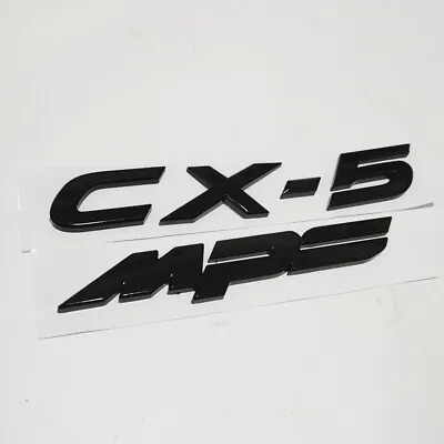 Black CX-5 MPS Logo Rear Trunk Tail Emblem Badge For Mazda 2 3 6 CX5 CX7 CX9 MPS • $14.24