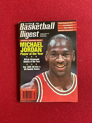 1989 Michael Jordan  Basketball Digest  Magazine (No Label) Scarce / Vintage • $39