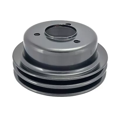 SB Ford Crank Pulley Single 2 Groove Black Steel 260 289 1965-67 V8 Mustang • $49.99