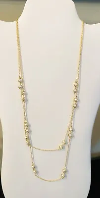 J.Crew LAYERED PEARL CHAIN NECKLACE! New $39.50 With J.Crew Bag! • $29