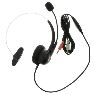 £11.20 • Buy Telephone Headset Call Center Headset Professional PC Headset With Mic For