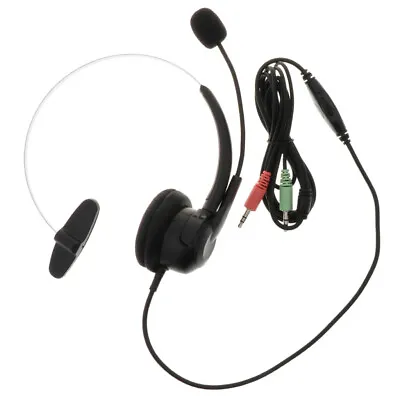 Telephone Headset Call Center Headset Professional PC Headset With Mic For • £8.70