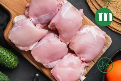 Onlinemeatshop Fresh Halal Chicken Thigh Boneless Without Skin - Free Butchery • £79.99