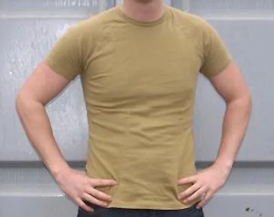 Dutch Army G1 Ecw Mustard Thermal Short Sleeve Top Cold Weather Base Layer Shirt • £7.99