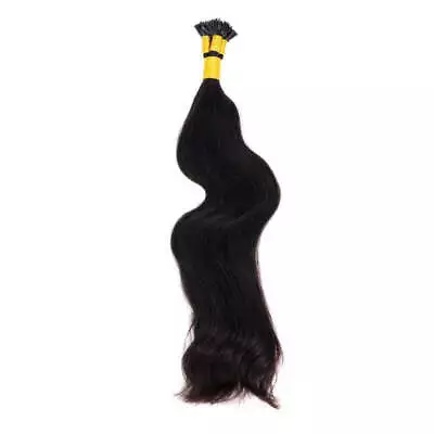 Indian Wavy Natural Black I-Tip • $239.99