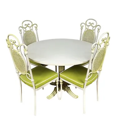 Vintage Kessler French Hollywood Regency Table & Chair Set 1960s • $695