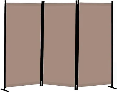 3 Panel Room Divider Privacy Partition Screen Freestand For Office Home Khaki • $35.99