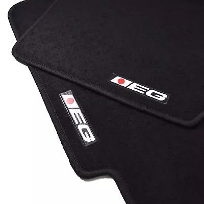 4pc Set Interior Black Floor Mat Custom Fit 92-95 JDM Honda Civic EG • $46.95