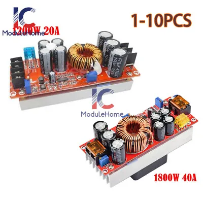 1-10PCS 1800W 40A/1200W 20A DC-DC Boost Converter Step Up Power Supply Module • $206.28