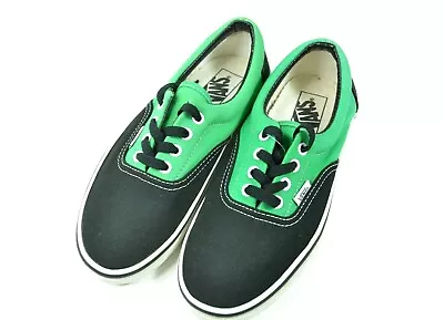 Vans Off The Wall Shoes Black/Green Size Mens US 6 Womens Size US 7.5 • $37