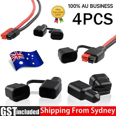 4PCS Dust Cap Black Anderson Plug Cover Style Connectors Battery Caravan New AU  • $5.19