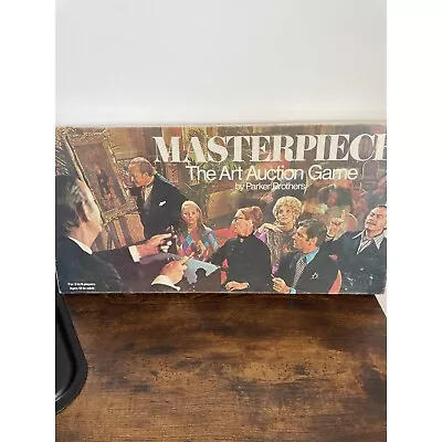 Masterpiece Art Auction 1970 Parker Brothers Board Game Incomplete • £43.43