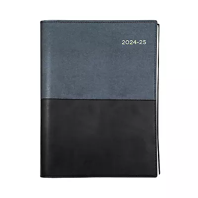 2024-2025 Financial Year Diary Collins Vanessa A5 Day To Page Black FY185.V99 • $30.75