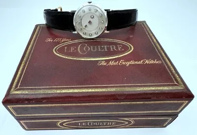 1964 Le Coultre 14k Solid White Gold Case Mystery Dial Real Diamonds Box Runs • $207.50