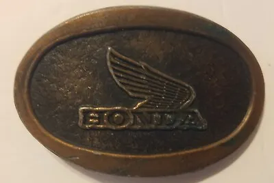 Vintage Honda Gold Wing 1980's Brass Belt Buckle Honda Wings • $16.99