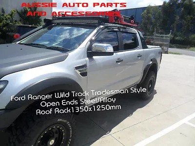 Tradesman Style Alloy Roof Rack 20011-on 1350x1250mm For FORD RANGER WildTrak T • $717.17