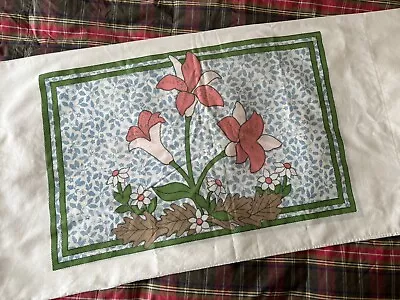 Vtg Linens Pillowcases JC Penney Tiger Lillies King Sz Floral Lily Floral Retro • $27