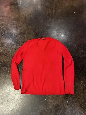 Malo Red Cashmere V Neck  Sweater 40 4 • $45