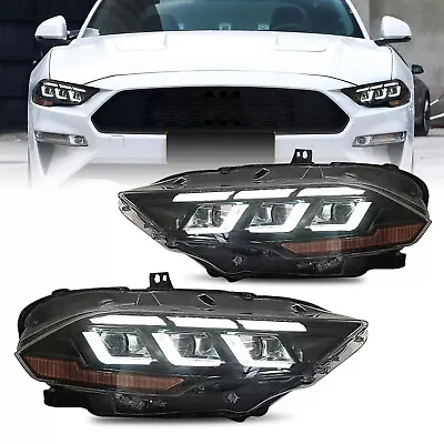 LED Head Lights For Ford Mustang 2018-2023 6 Lens Animation Front Lamps LH+RH  • $799.99