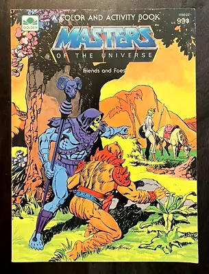 1984 Masters Of The Universe Friends Foes Color Activity Book Golden Books Used • $9.99