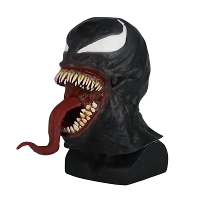 The Venom Mask Cosplay Edward Brock Superhero Spiderman Venom Latex Masks Helmet • $13