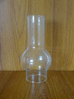 OIL LAMP CHIMNEY Single Glass Base 2  X 6  Tall NEW • £11.99