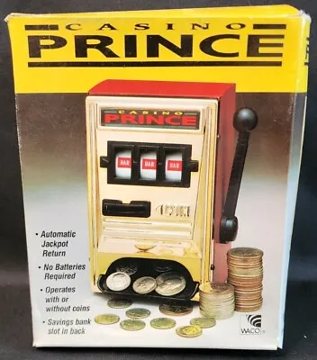 Vintage Waco Casino Prince Novelty Desk Top Slot Machine Coin Bank Working Japan • $25