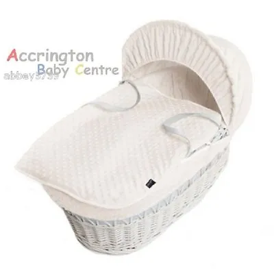 £25.99 • Buy New Dimple Moses Basket Covers 4 Piece Bedding Set Inc Quilt,Skirt,Hood & Sheet 