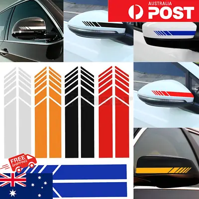 Universal Car Rear View Mirror Vinyl Stickers Direction Decal Racing Stripe Side • $2.50