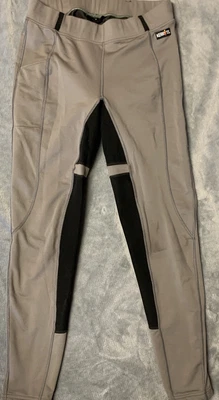 $30 • Buy Olive Green Kerrits Riding Tights Breeches Full Seat Pocket L Griptek Pants