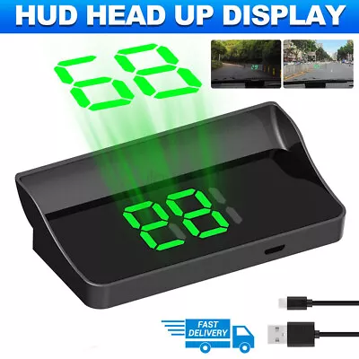 Big Font MPH Car Digital GPS HUD Speedometer Head Up Display Speedometer Latest • £9.49